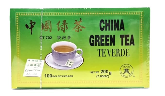 Chinese Green Tea Bags, 100 tea bags.