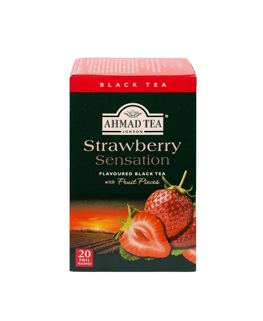 Ahmad Tea Black Tea, Strawberry Sensation Teabags