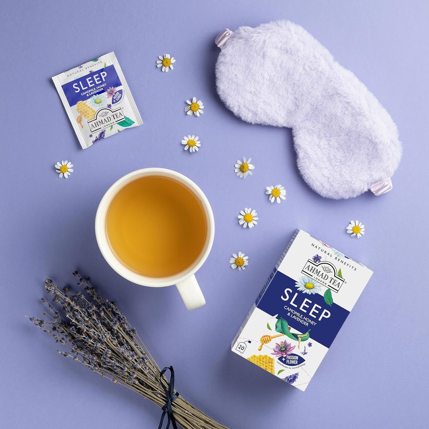Ahmad Tea Herbal Tea, Camomile, Honey, & Lavender 'Sleep'