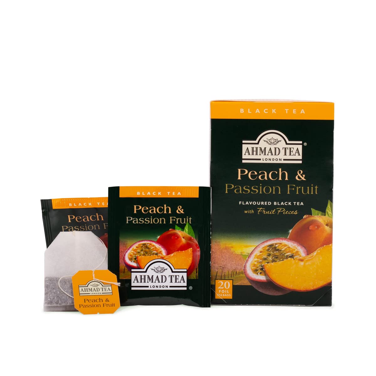 Ahmad Tea Black Tea, Peach And Passion Fruit.
